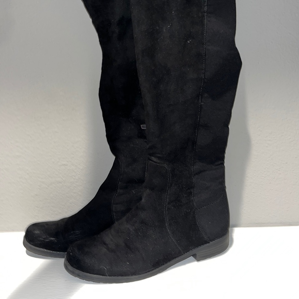 Black Knee High Boots